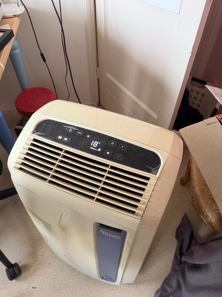 Mobiele airco DeLonghi PAC98AN, Ophalen, Gebruikt, Minder dan 60 m³, 3 snelheden of meer