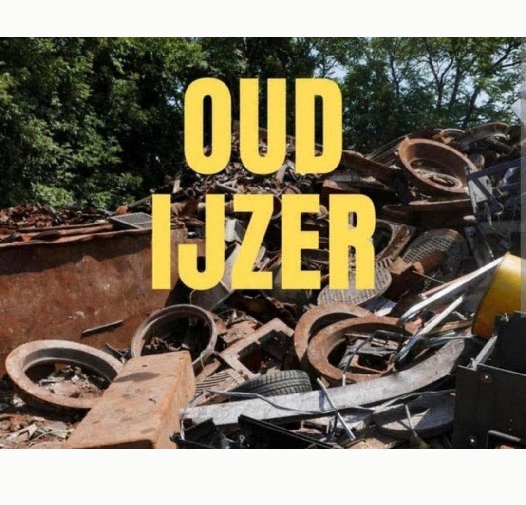 Oud ijzer en metaalafval, Ophalen of Verzenden, Gebruikt, IJzer