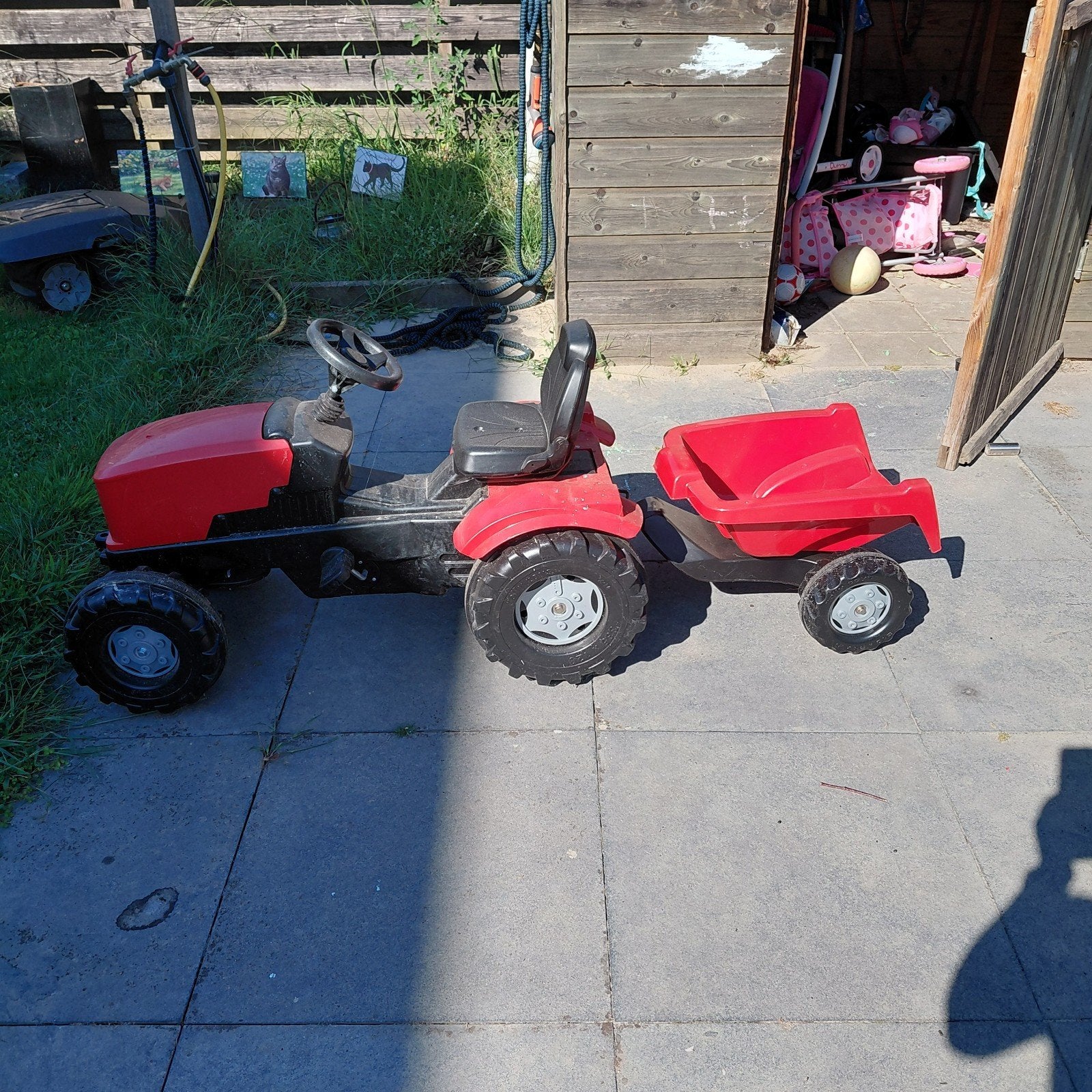 Rolly Toys Tractoren met Aanhangwagen (2 stuks), Ophalen, Gebruikt, Trapvoertuig