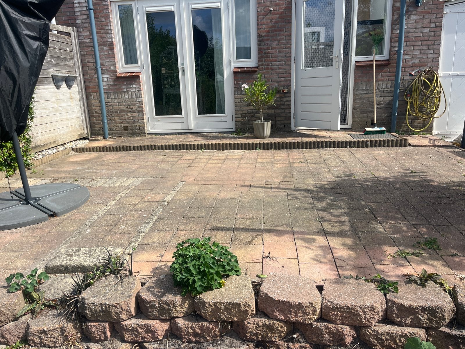 Gebruikte terrastegels voor tuin of terras!, Tuin en Terras, Tegels en Klinkers, Ophalen, Gebruikt, 10 m² of meer, Beton
