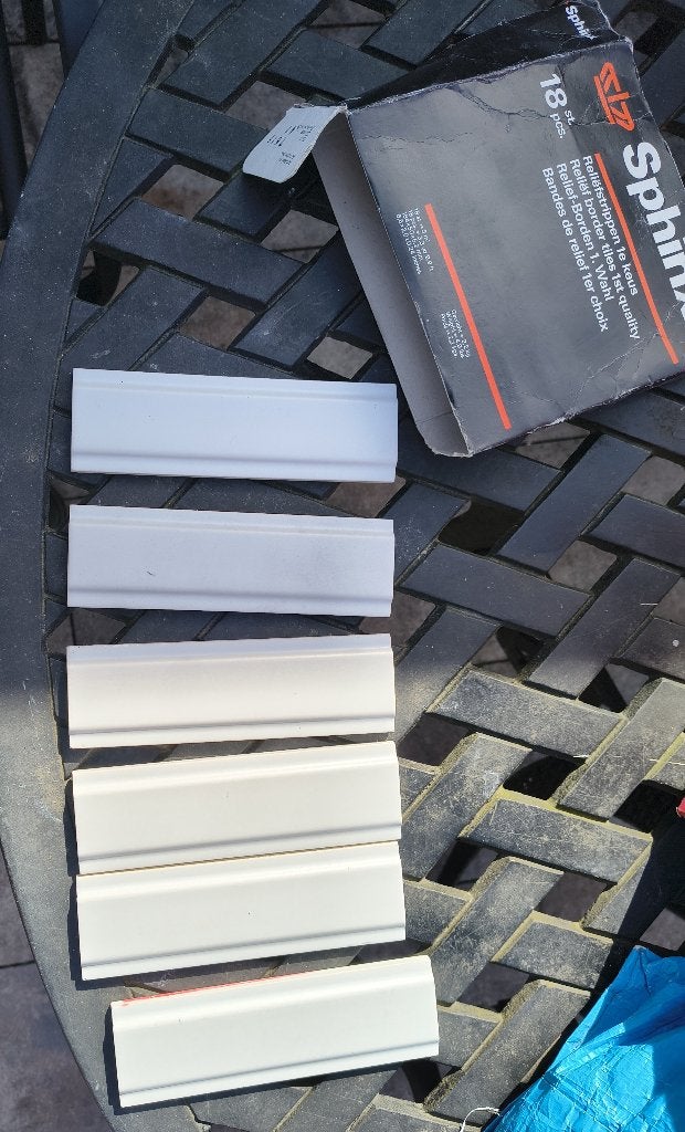 6 steen strips, Nieuw, Minder dan 20 cm, Minder dan 5 m², Wandtegels