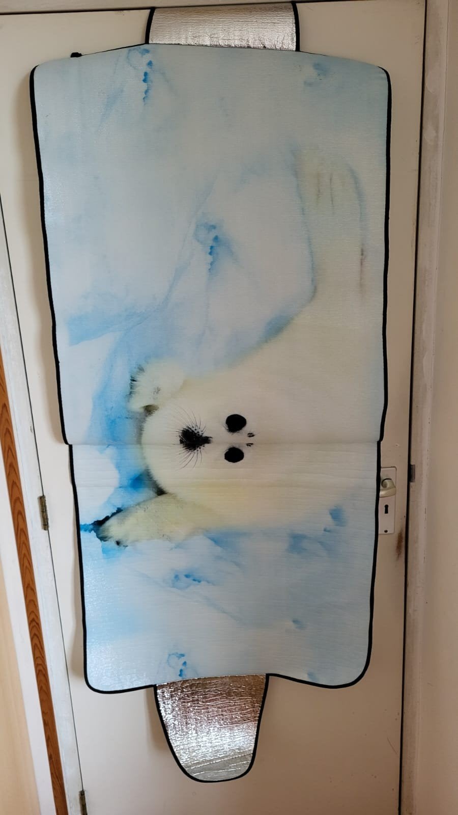 Autozonnescherm zeehond, Ophalen of Verzenden, Gebruikt