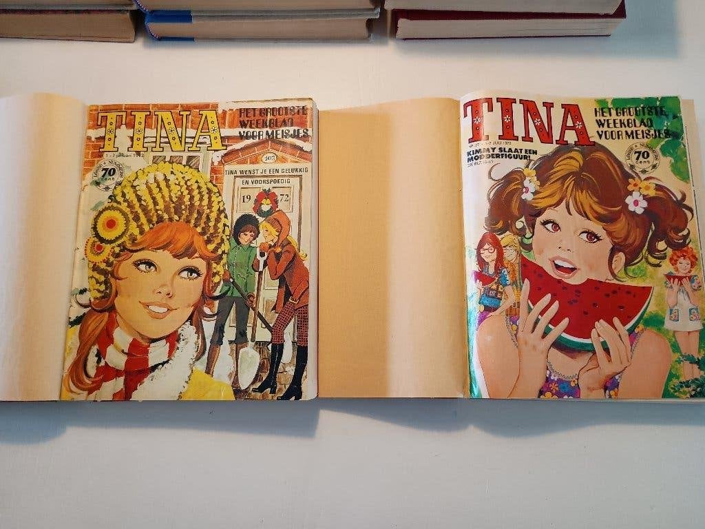 Prachtige Jaargang Tina 1972 –ingebonden in NIEUWSTAAT!, Ophalen of Verzenden, Zo goed als nieuw, Damesbladen