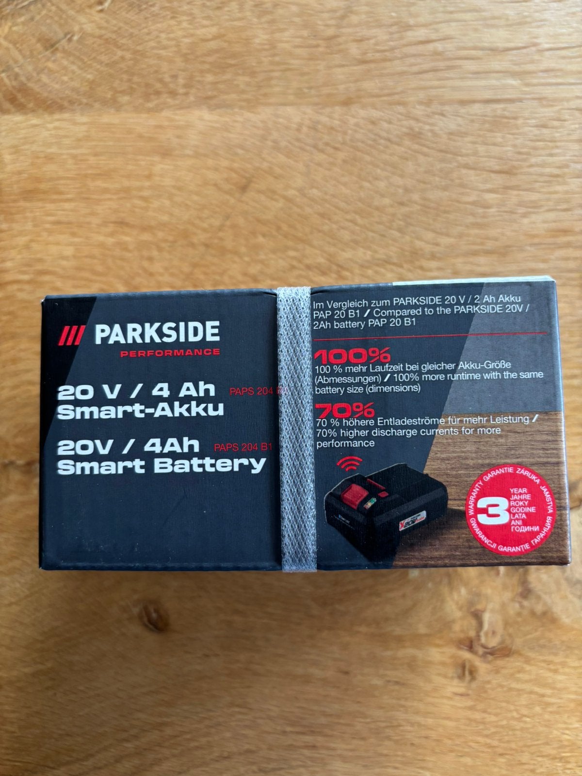 Parkside Performance 20v 4Ah SMART accu PAPS 204 B1, Ophalen of Verzenden, Nieuw