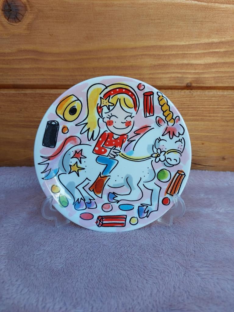 Blond Amsterdam unicorn petit four bordje, Huis en Inrichting, Keuken | Servies, Blond Amsterdam, Ophalen of Verzenden, Zo goed als nieuw