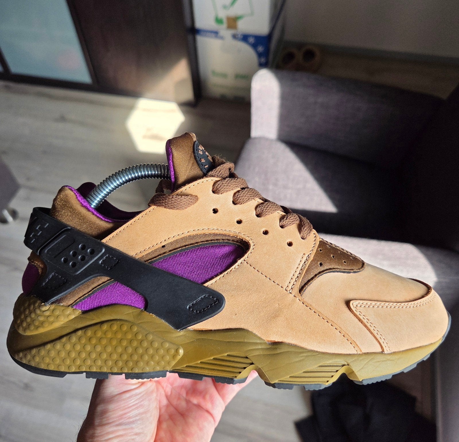 Nike Air Max (1) Huarache LE Praline, Kleding | Heren, Nike air max, Overige kleuren, Ophalen of Verzenden, Sneakers of Gympen