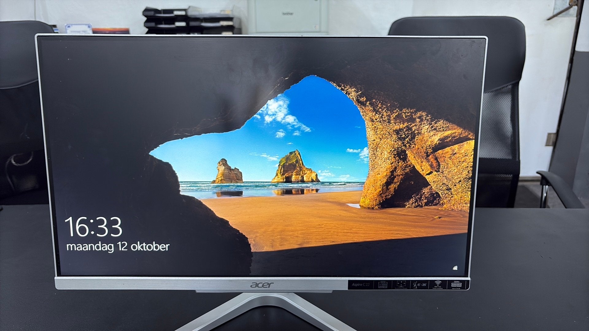 Acer Aspire C22 All-in-One PC, Computers en Software, Ophalen, Gebruikt, Met monitor