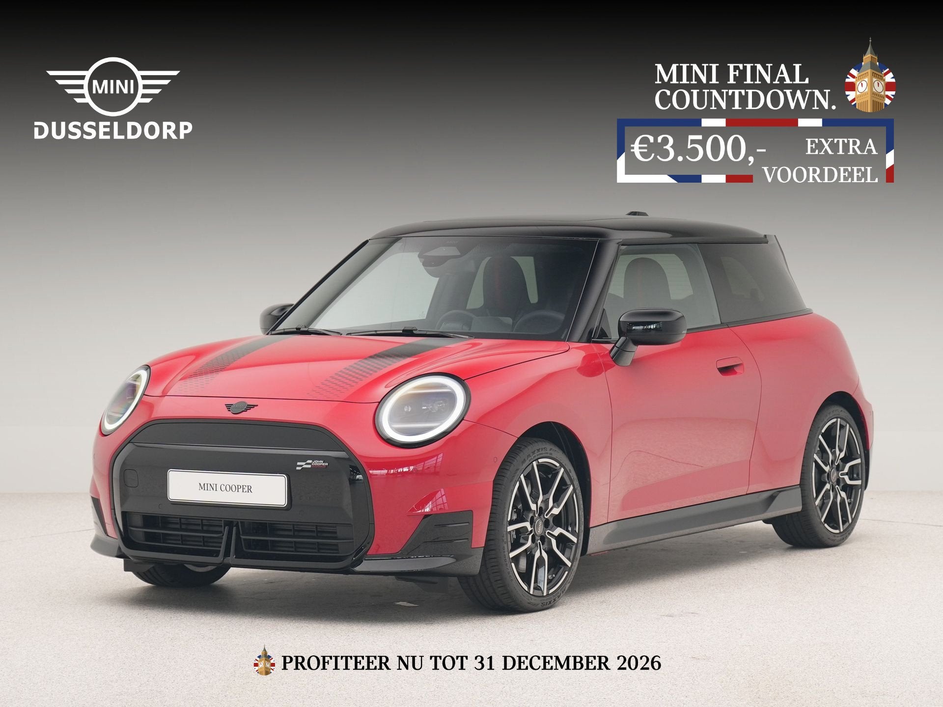 MINI Cooper SE John Cooper Works Pakket M PRIVATE LEASE EUR, Auto's, Dealer onderhouden, Zwart, 4 stoelen, Mini Electric