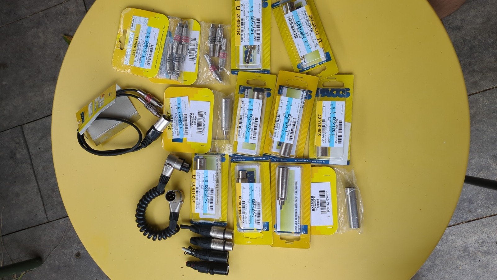 Diverse XLR stekkers en verloopstukken (meeste nieuw), Ophalen of Verzenden, Nieuw, Apparatuur