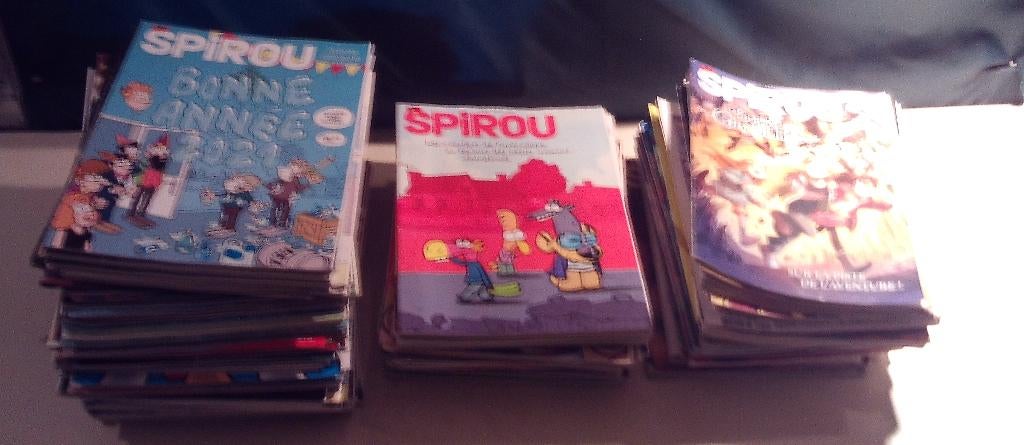 Hele Grote Partij Franstalige Stripboeken - Spirou, Complete serie of reeks, Ophalen, Gelezen