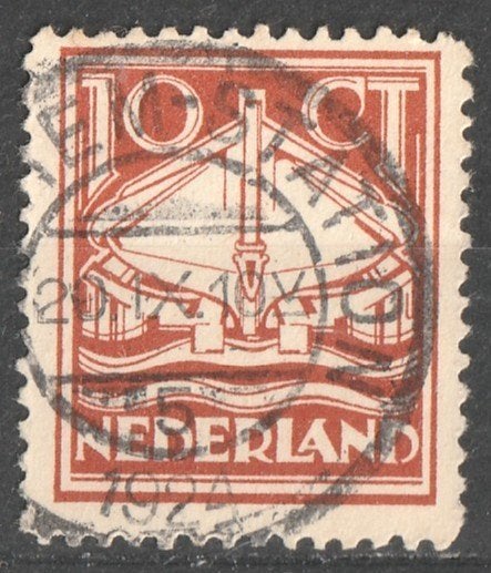 nvph 140 Reddingsmaatschappij 1924, Postzegels en Munten, Ophalen of Verzenden, Na 1940, Gestempeld