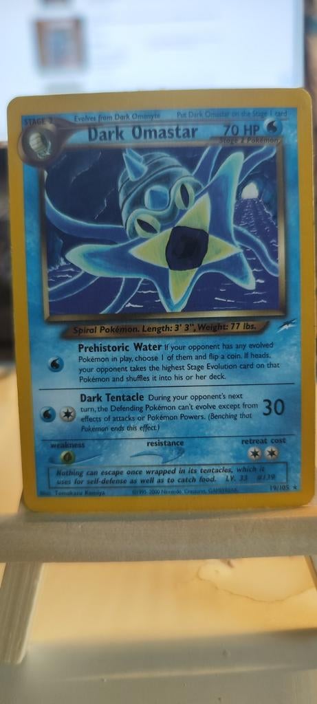 Neo Destiny -Pokémon Dark Omastar kaart, Ophalen of Verzenden