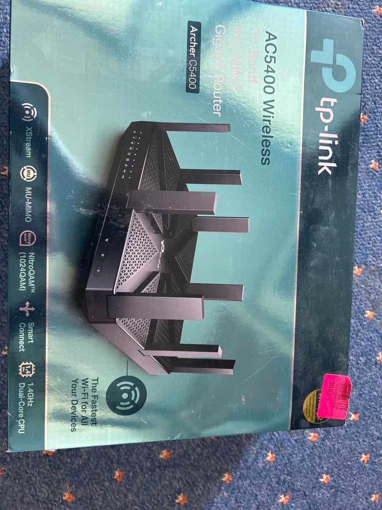 TP-Link Archer C5400 AC5400 Tri-Band Gigabit Router, Computers en Software, Routers en Modems, Gebruikt, Router, Ophalen of Verzenden