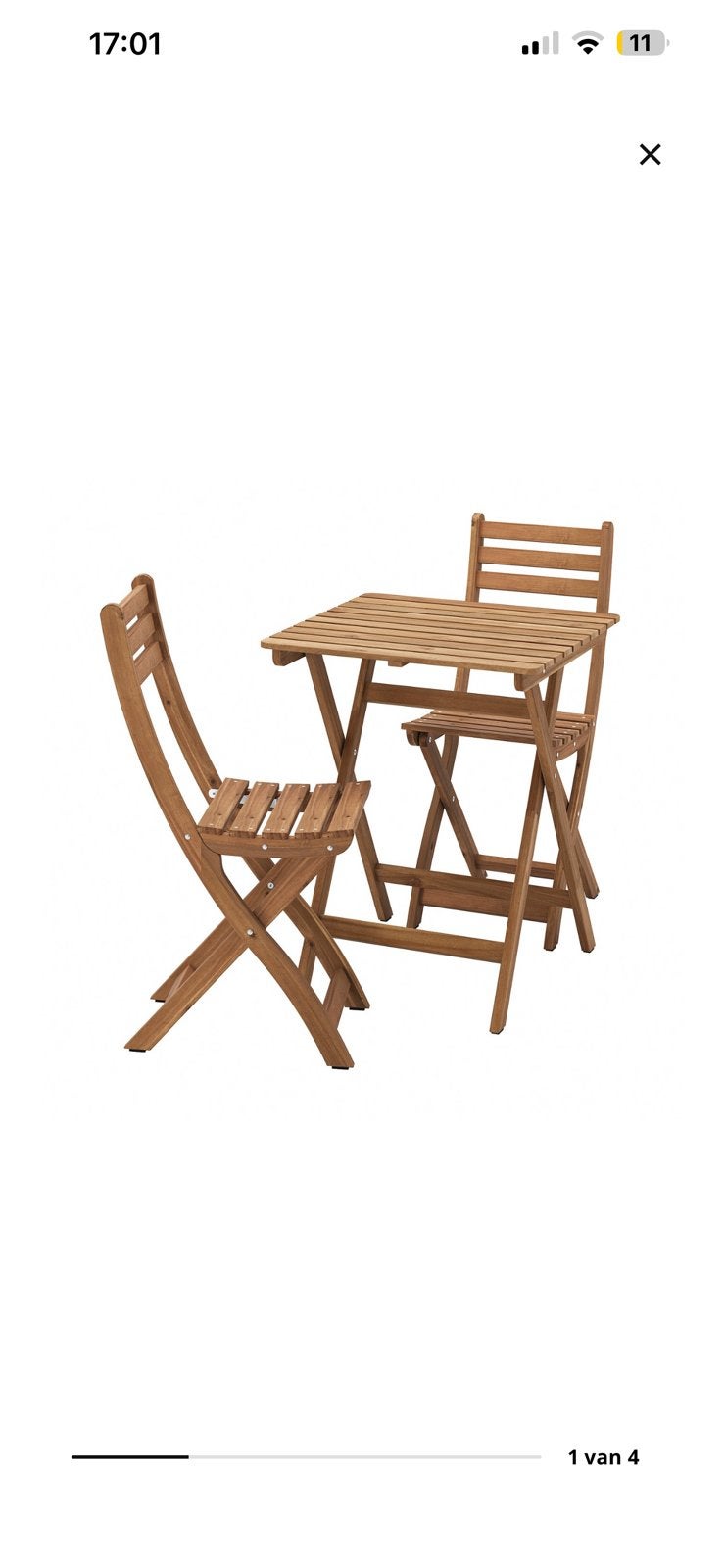 Ikea ASKHOLMEN 2x stoelen, Ophalen, Zo goed als nieuw, Hout