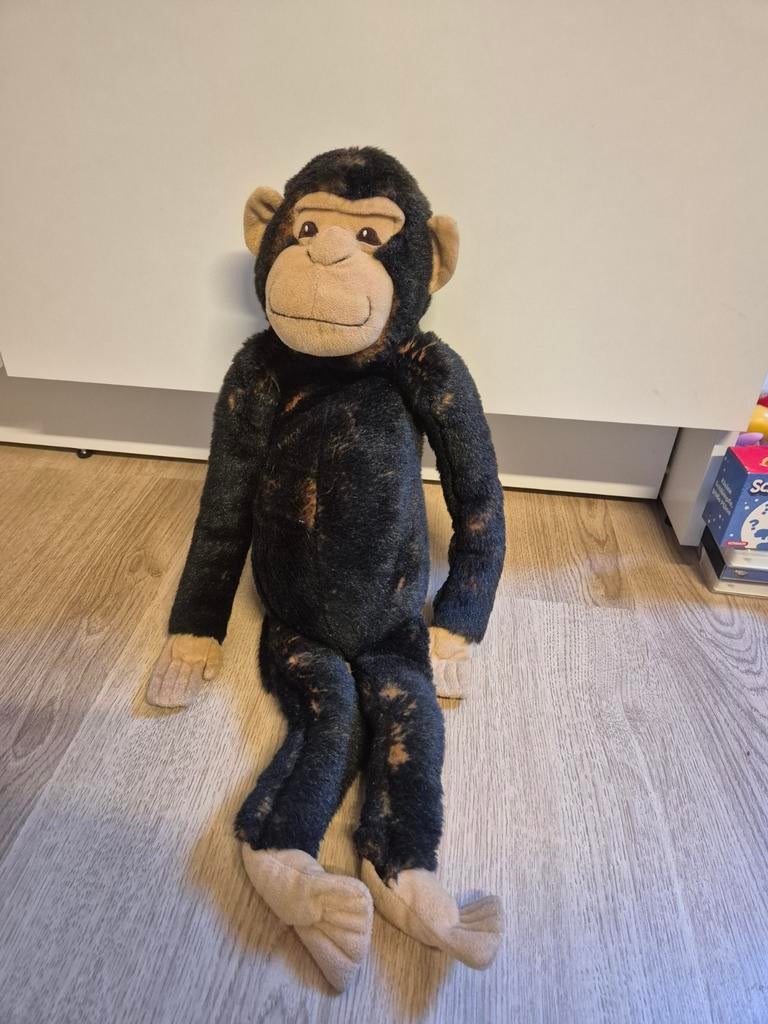IKEA chimpansee aap knuffel 55 cm, Kinderen en Baby's, Speelgoed | Knuffels en Pluche, Ophalen of Verzenden