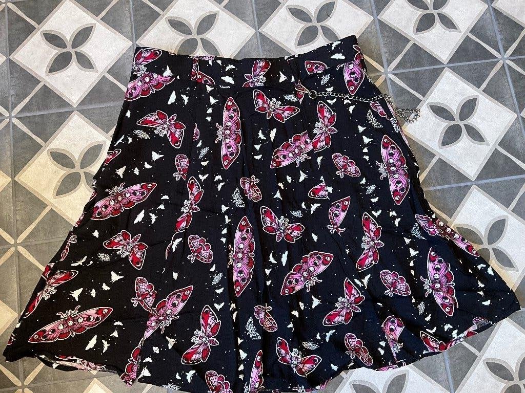 Hell Bunny - In The moonlight rok Maat M, Maat 38/40 (M), Zwart, Nieuw, Ophalen of Verzenden