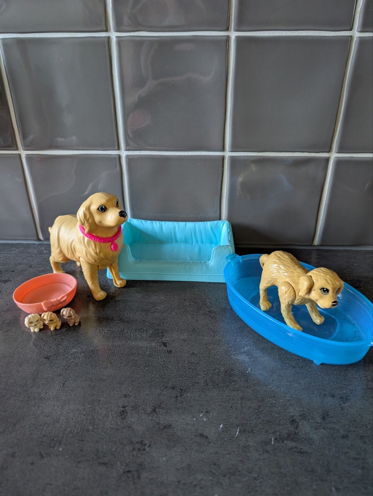 Barbie honden met puppy's en bad, Ophalen, Gebruikt, Meisje