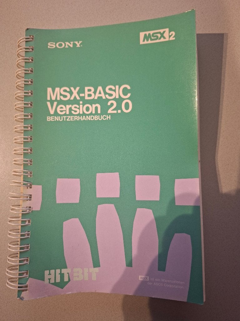 MSX-BASIC Version 2.0 Benutzerhandbuch, Computers en Software, Ophalen of Verzenden, Sony MSX