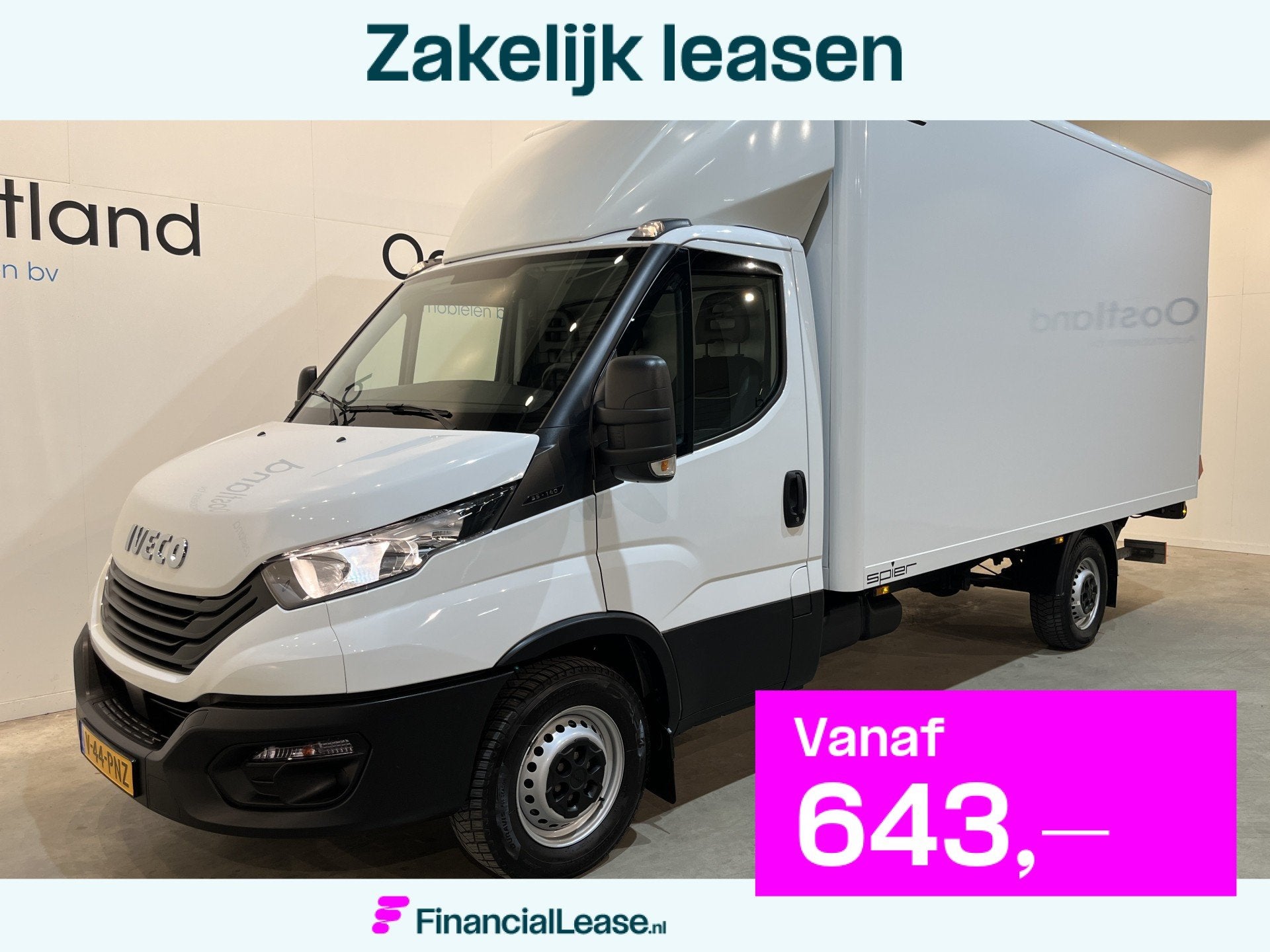 Iveco Daily 35S14V 2.3 410 Bakwagen / Dhollandia Laadklep /, Gebruikt, Wit, Bedrijf, Geïmporteerd