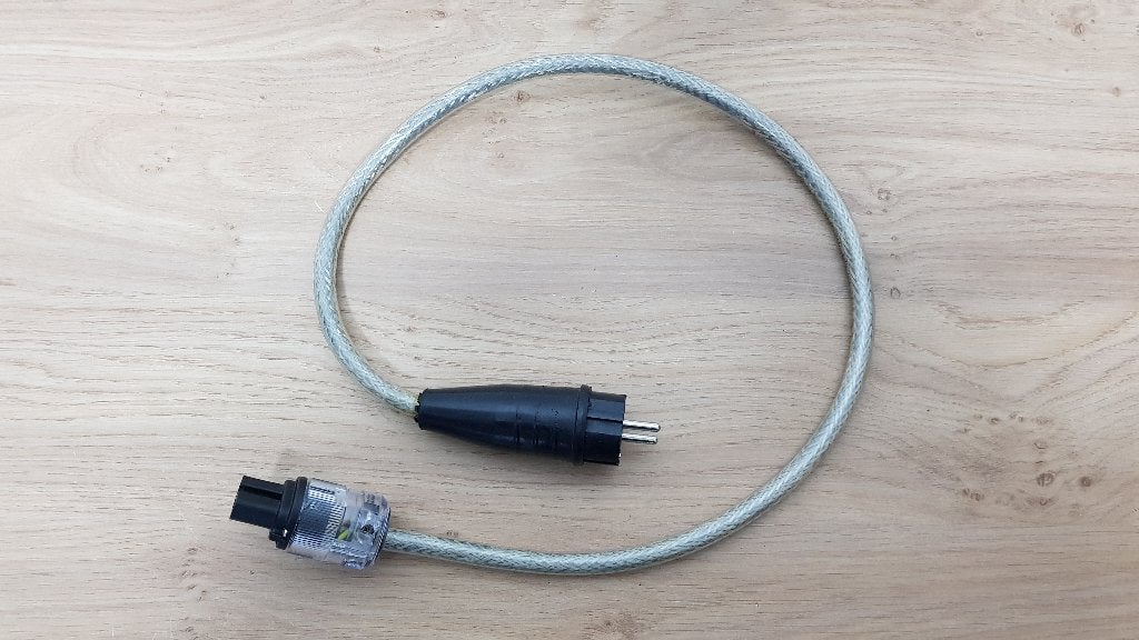 High-End Netsnoer 1 Meter, Verzenden, Zo goed als nieuw, Minder dan 2 meter, Overige kabels