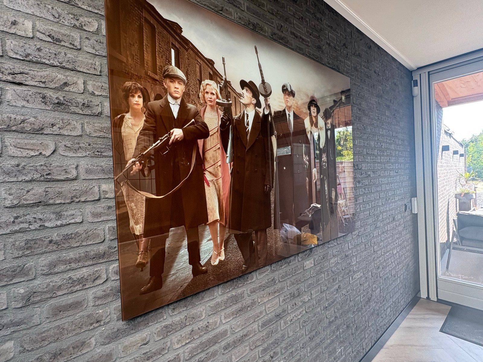 Peaky Blinders Wanddecoratie van Gehard Glas, Huis en Inrichting, Overige typen, Ophalen of Verzenden, Zo goed als nieuw, 5 – 50