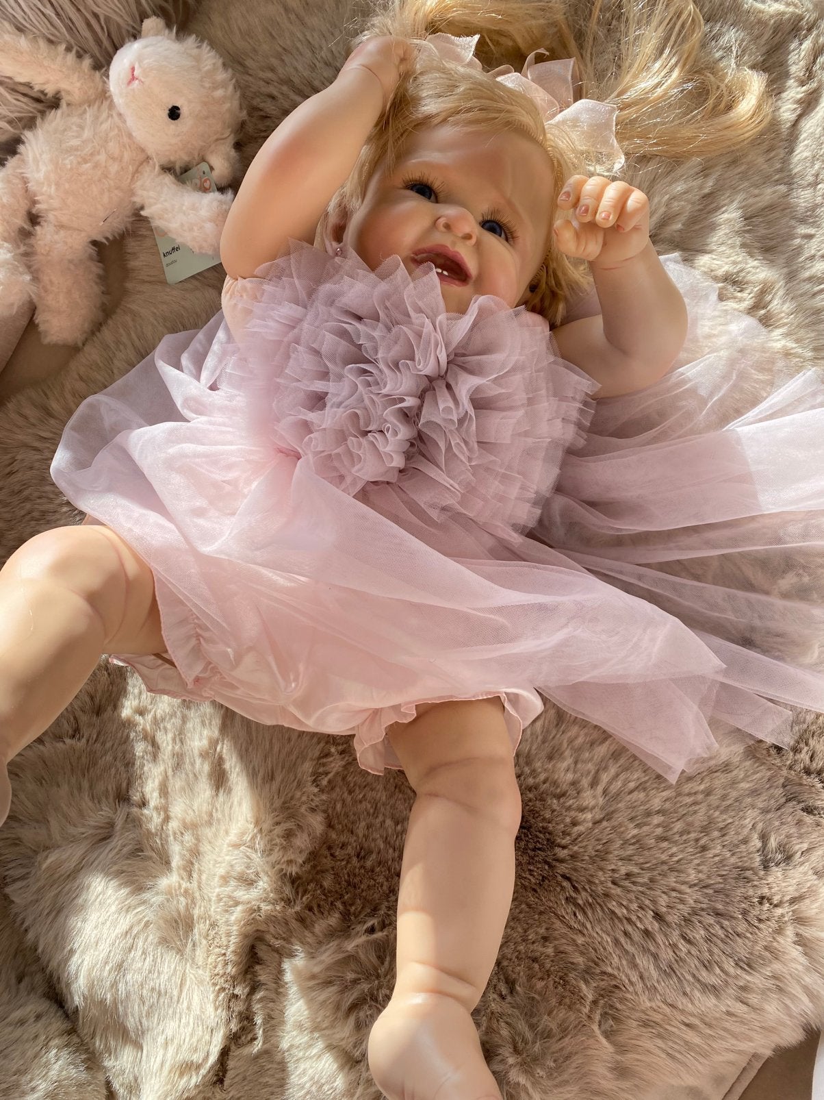 Reborn peuter Faith by Bonnie Chyle 🎀, Verzenden, Zo goed als nieuw, Pop