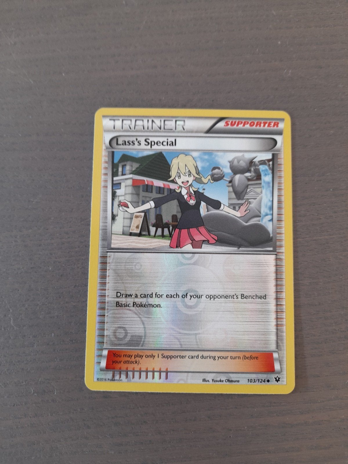 Fates collide 103/124 lass's special reverse, Ophalen of Verzenden, Zo goed als nieuw, Losse kaart, Foil