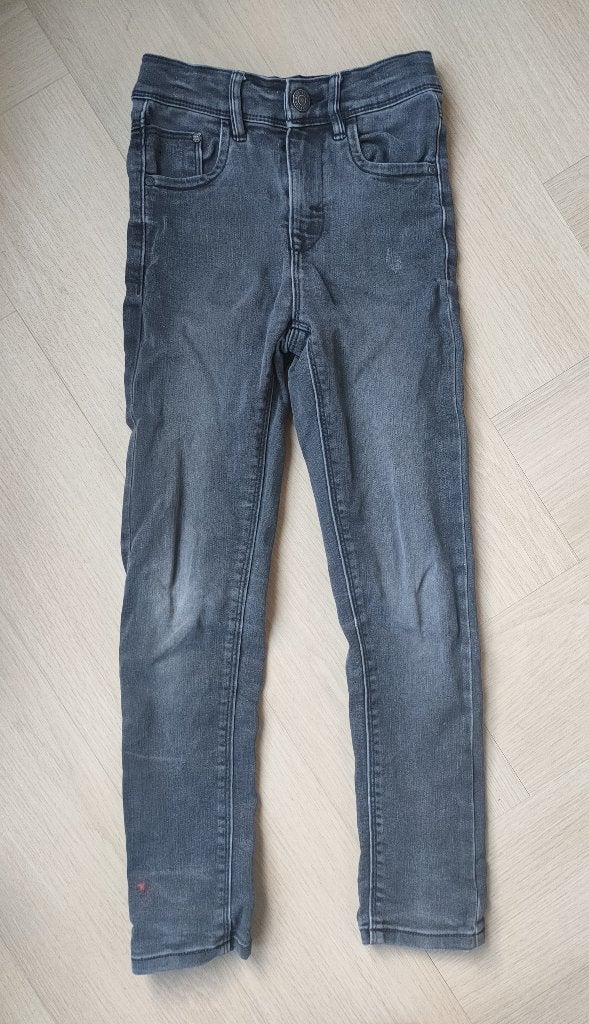 Grijze jeans van Name it - maat 122, Broek, Gebruikt, Jongen of Meisje, Ophalen of Verzenden
