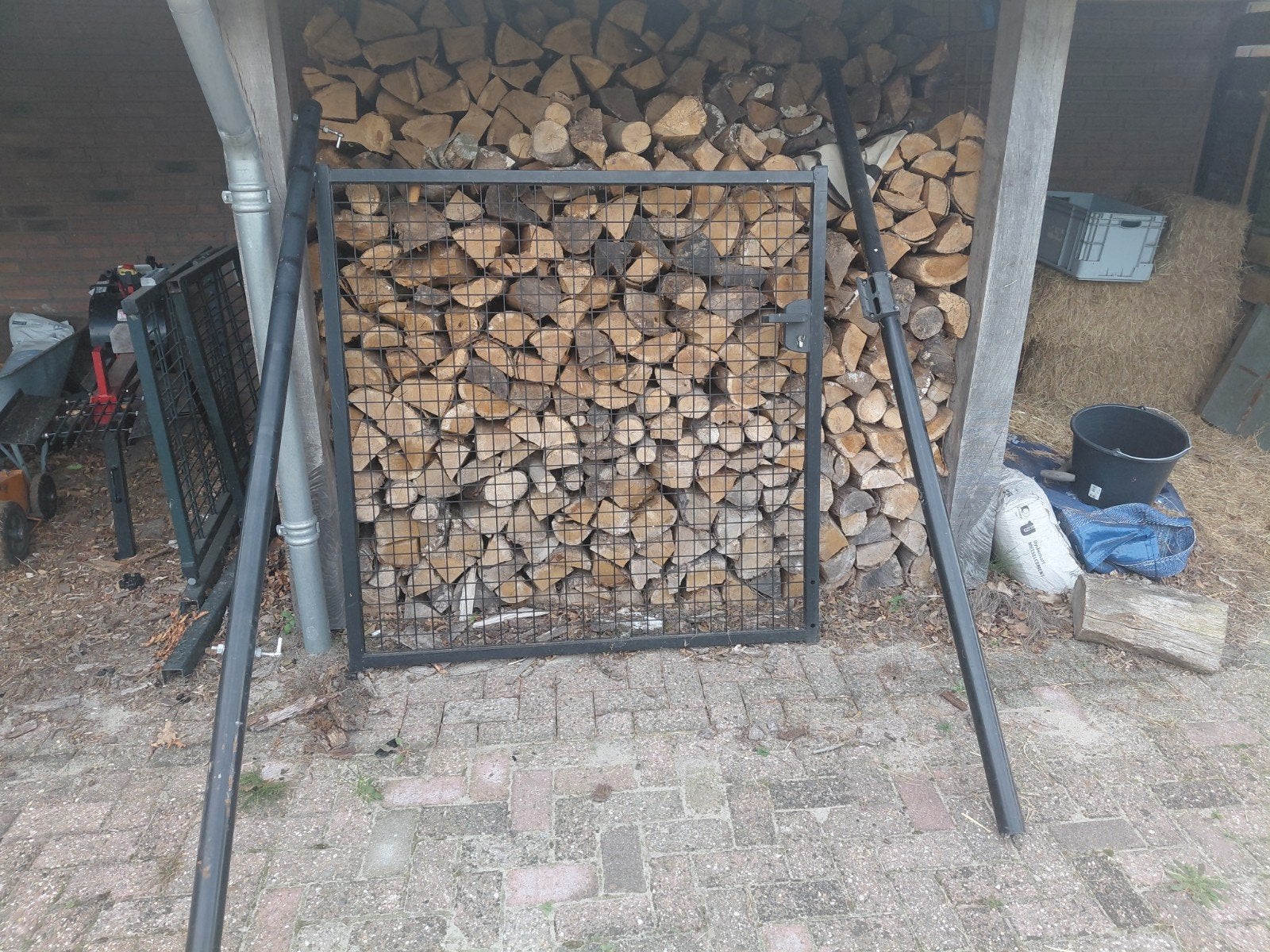 dubbelstaafmatten hekwerk poort, Tuin en Terras, Minder dan 3 m³, Ophalen