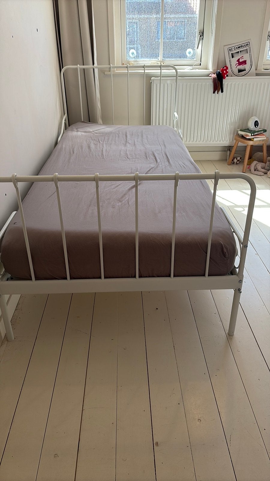 Eenpersoonsbed 90x200, Ophalen, 180 cm of meer, 85 tot 100 cm, Lattenbodem