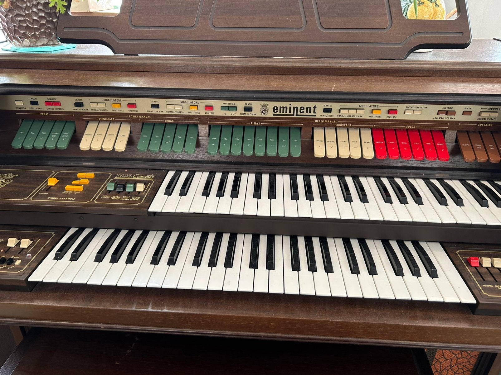 Eminent Solina Orgel - Klassiek elektronisch orgel, Muziek en Instrumenten, Orgels, Gebruikt, Orgel, 2 klavieren, Ophalen