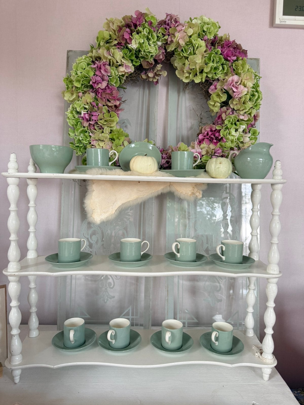 Wedgewood oudgroene antieke kop en schotels en roomstel, Antiek en Kunst, Ophalen
