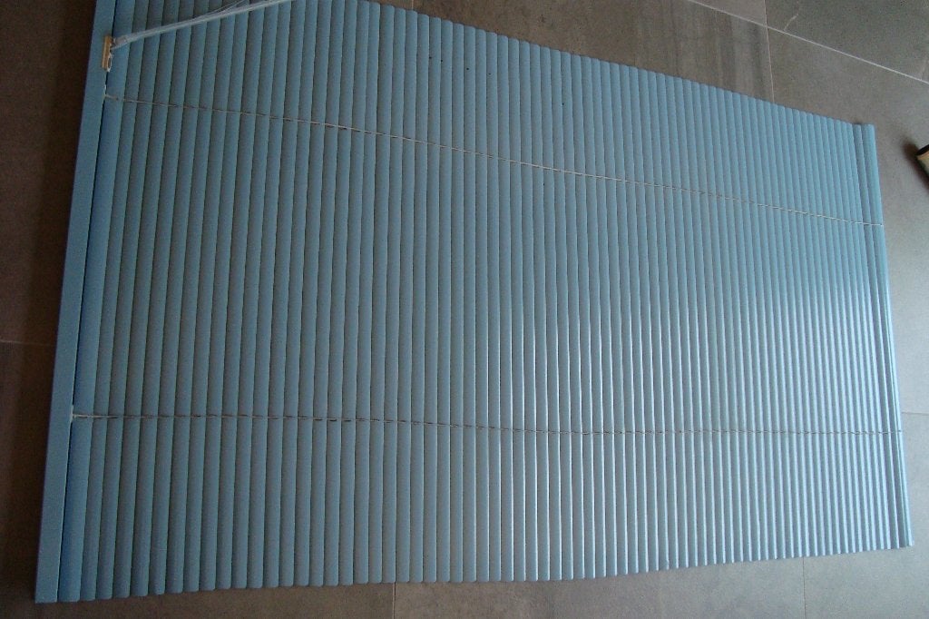 Jaloezie horizonttaal blauw zie foto's lees beschrijving., Huis en Inrichting, Ophalen, Gebruikt, Blauw, Metaal