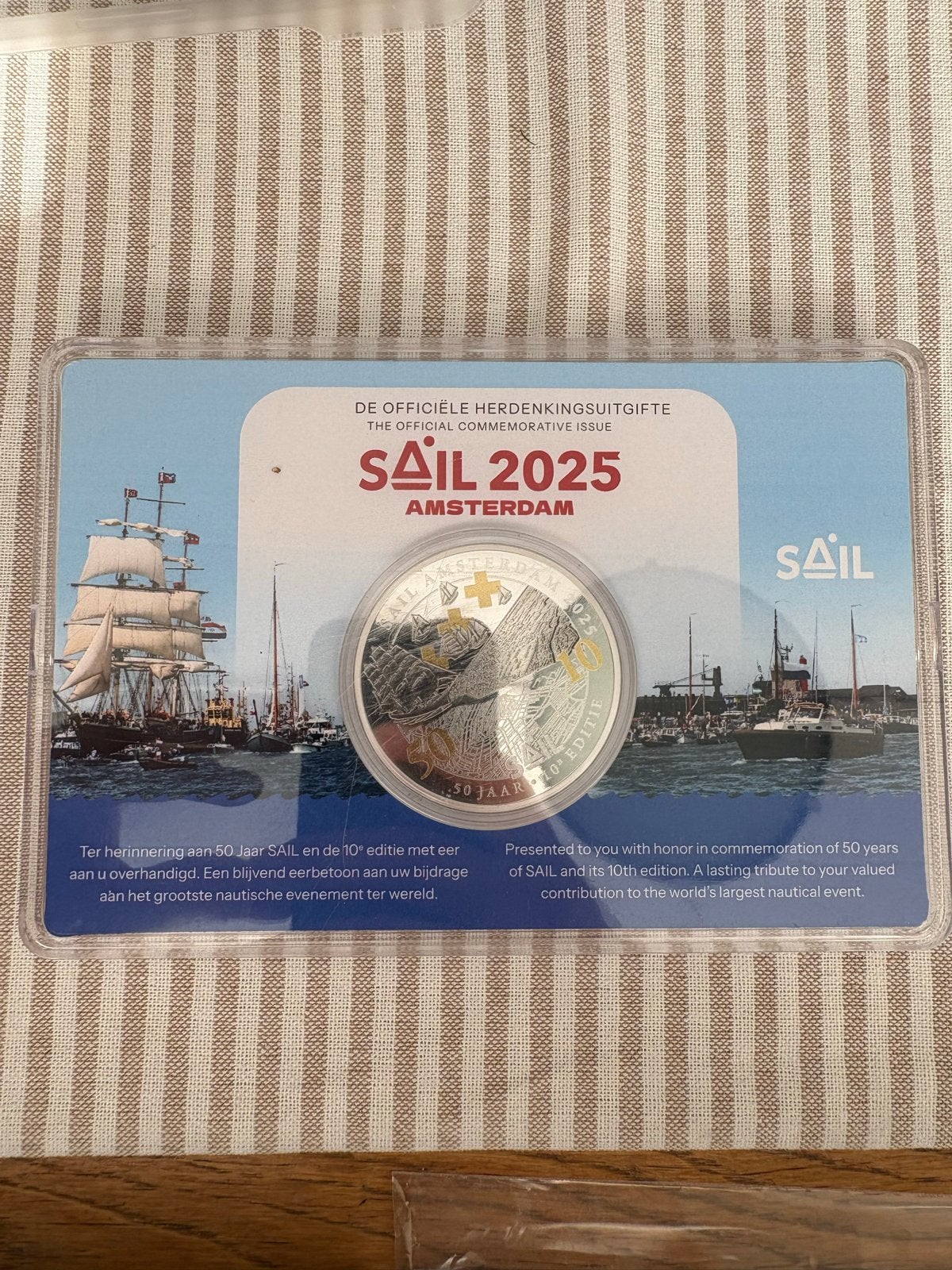 SAIL Amsterdam 2025 Herdenkingsuitgifte Muntenset, Setje, Koningin Beatrix, Goud, Overige waardes