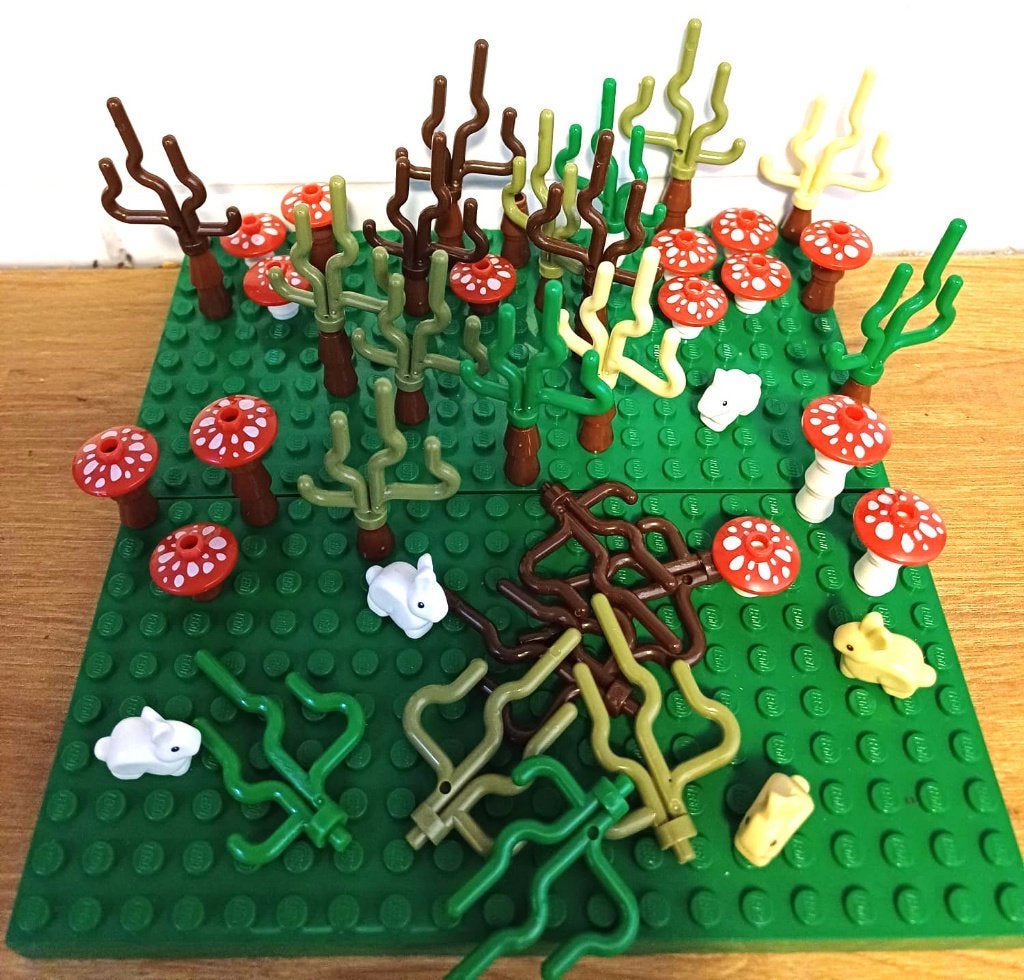 Lego eekhoorntjes konijntjes uilen kikkers schildpad enz, Overige thema's, Lego, Accessoire, Ophalen of Verzenden