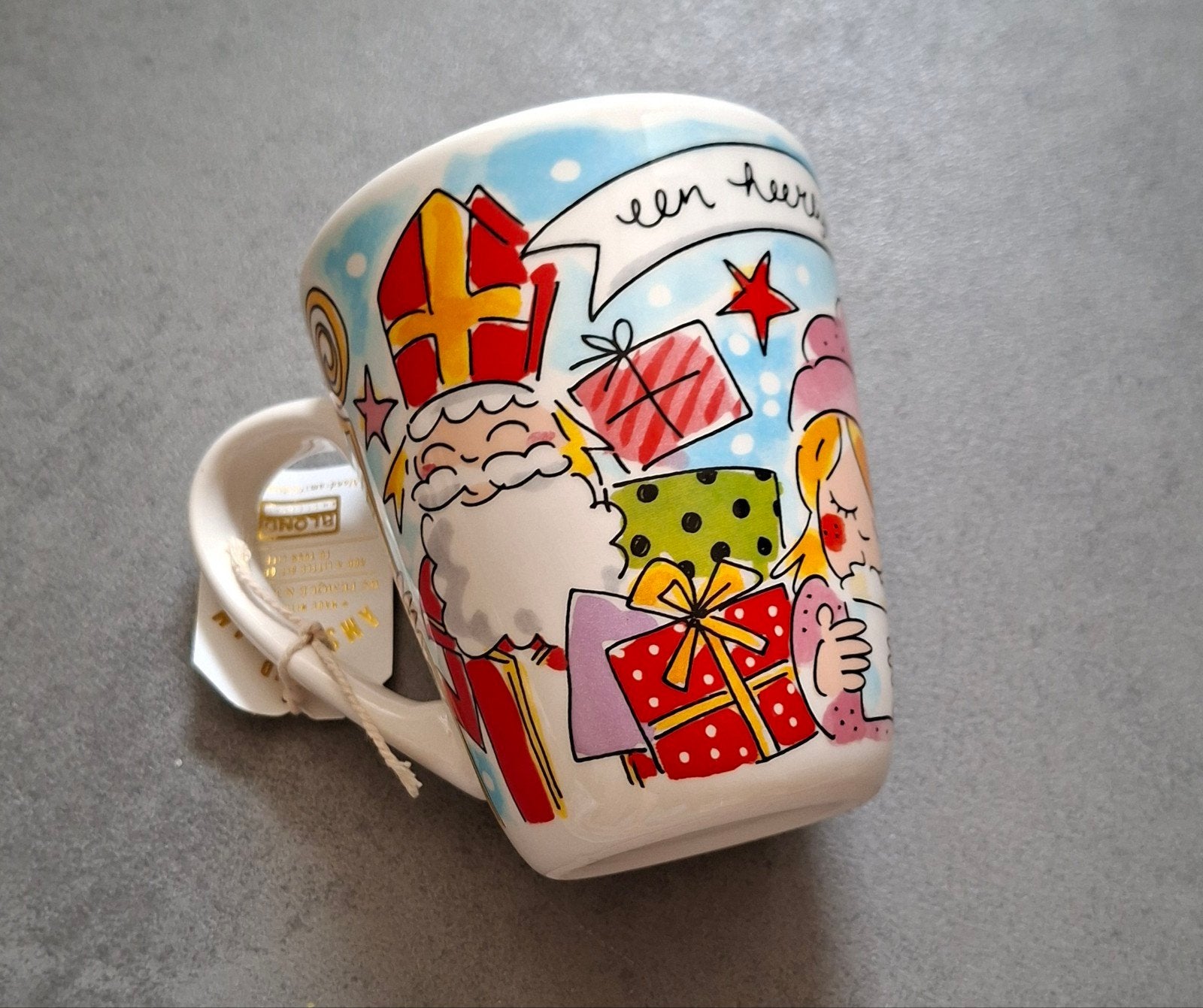 Blond Amsterdam Sinterklaas mok, Zo goed als nieuw, Aardewerk, Blond Amsterdam, Mok