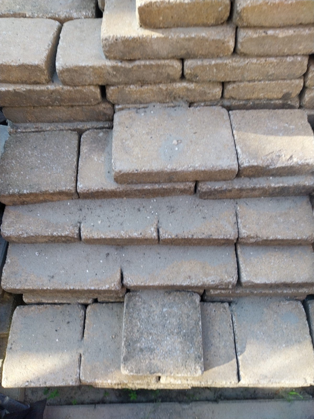 wild verband zand geel 30m2, Ophalen, Gebruikt, 10 m² of meer, Beton