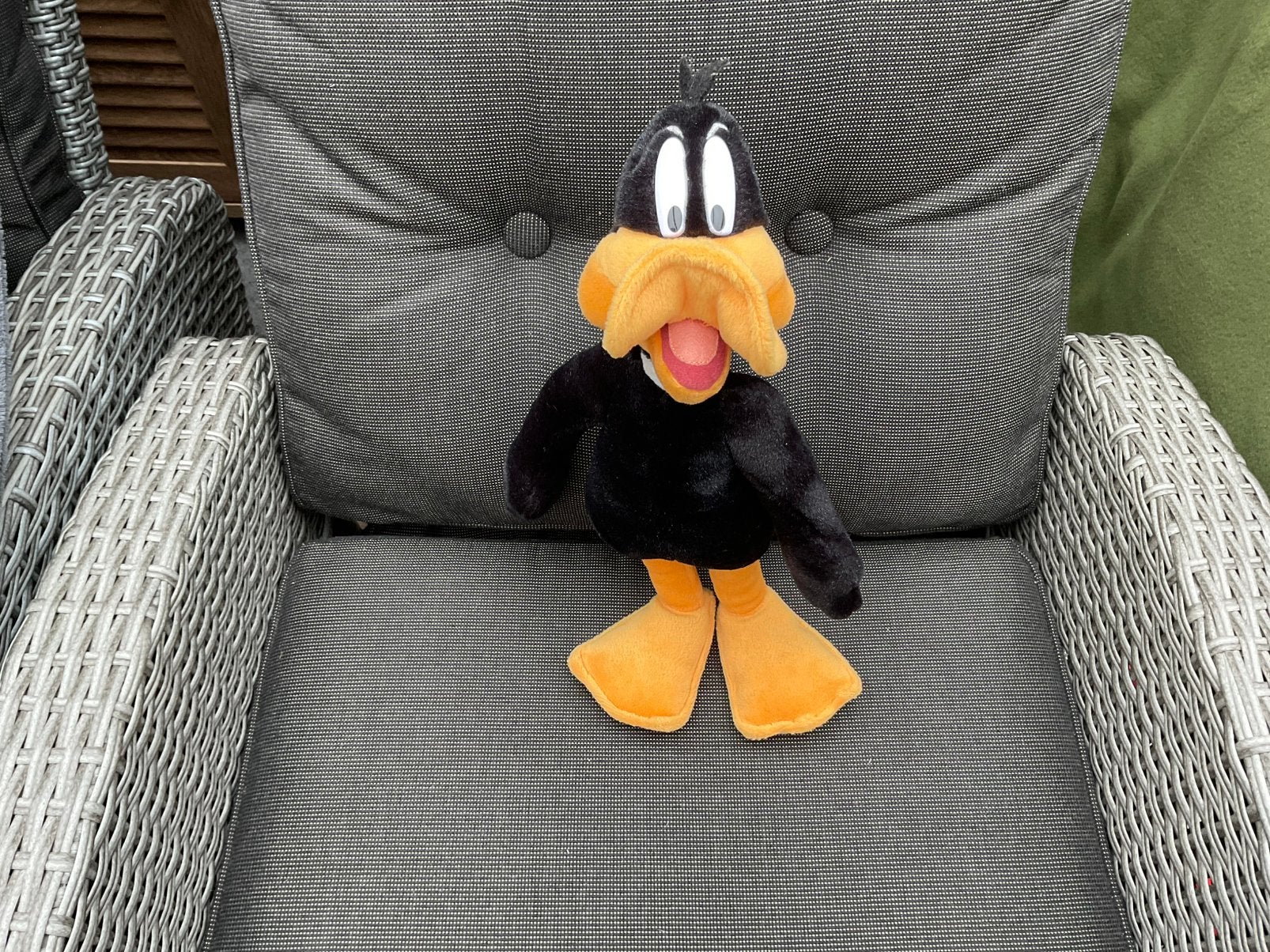 Zgan, niet kapot, vintage Daffy Duck Looney Tunes 40cm, Ophalen, Looney Tunes, Zo goed als nieuw, Beeldje of Figuurtje