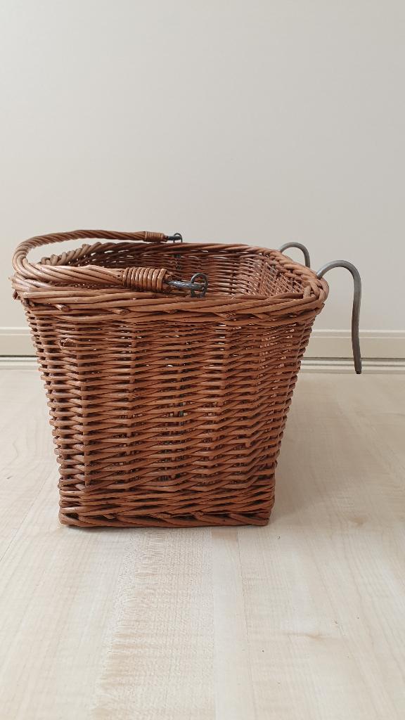 Rieten Fietsmand, Ophalen, Nieuw, Stuurbevestiging