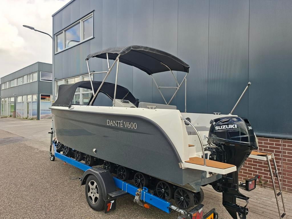 NIEUWSTAAT! Danté V600 + Suzuki 30PK INJECTIE *2024*, Watersport en Boten, Sloepen, Overige merken, Tender, Ophalen of Verzenden