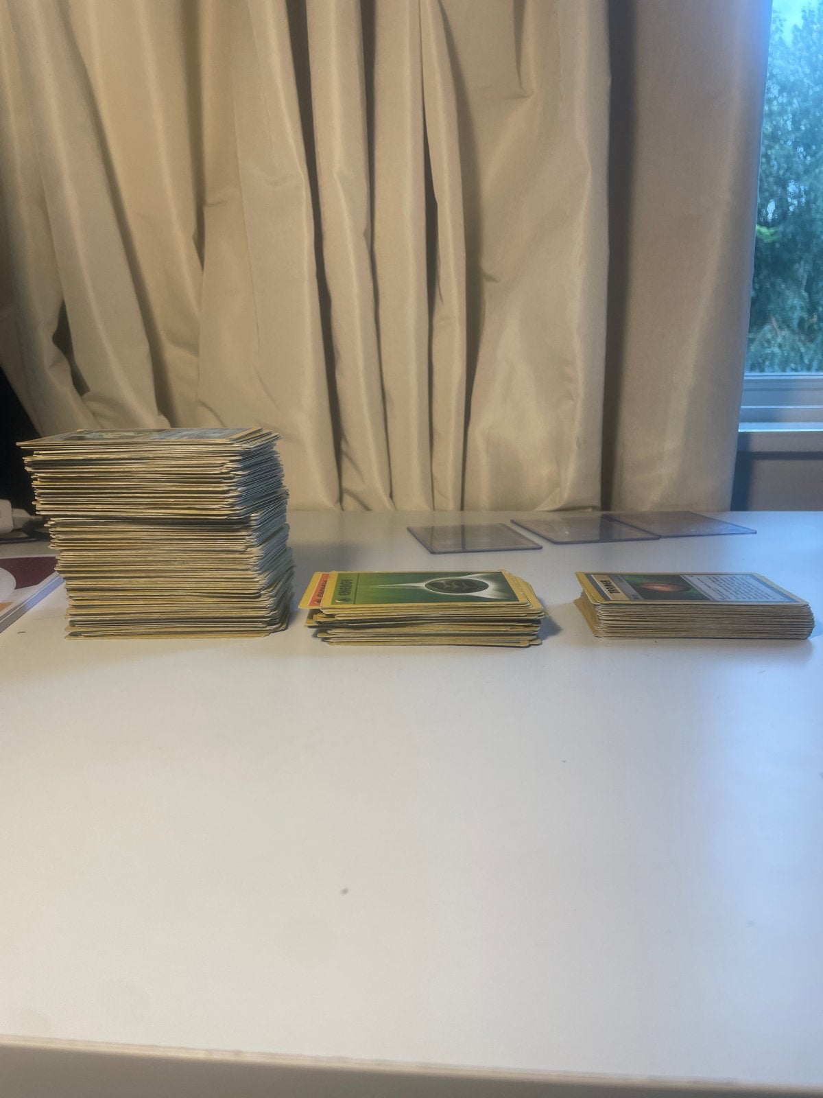 Grote partij oude Pokémon kaarten (1995) + 4 First Edition, Ophalen of Verzenden, Gebruikt, Meerdere kaarten