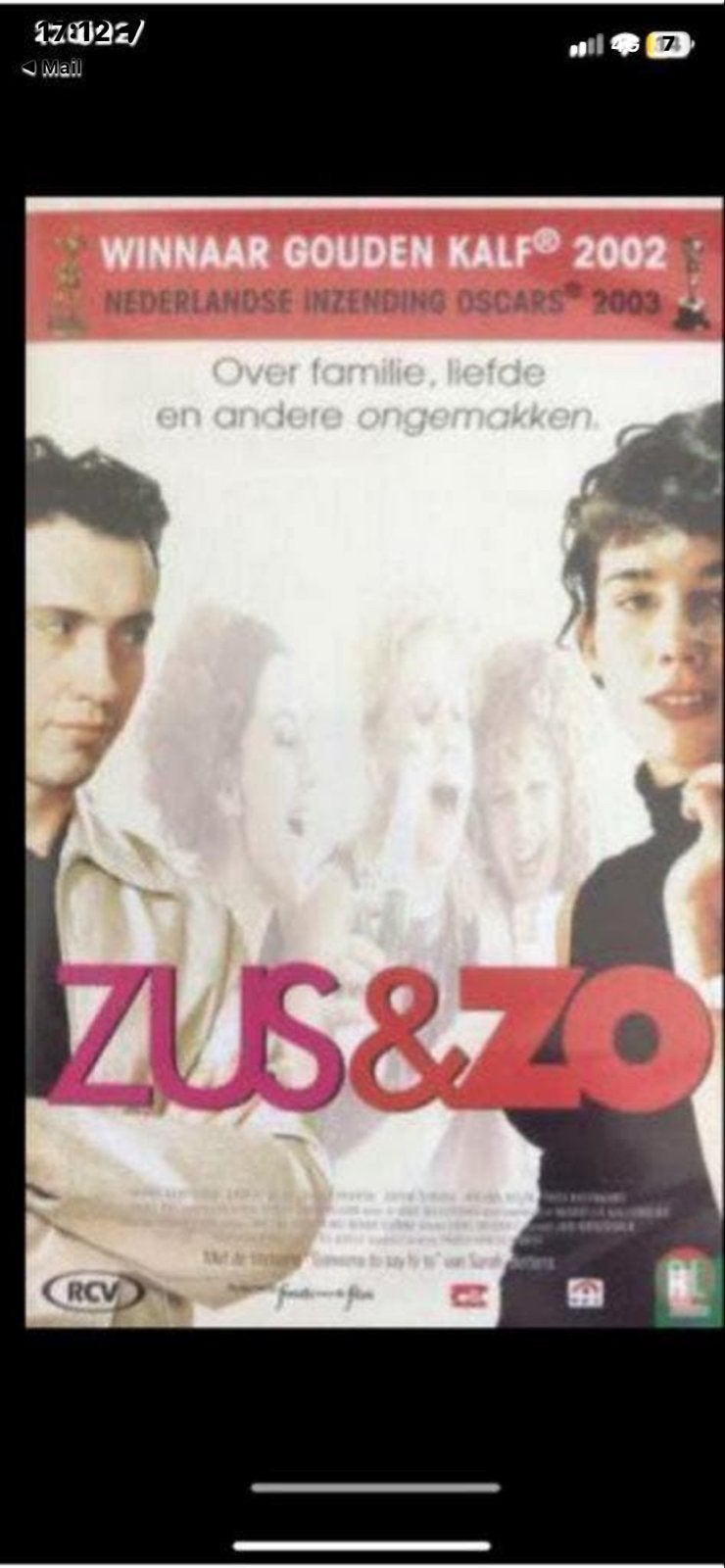 Zus & Zo - Winnaar Gouden Kalf 2002, Gebruikt, Alle leeftijden, Nederlands, Inclusief doosje