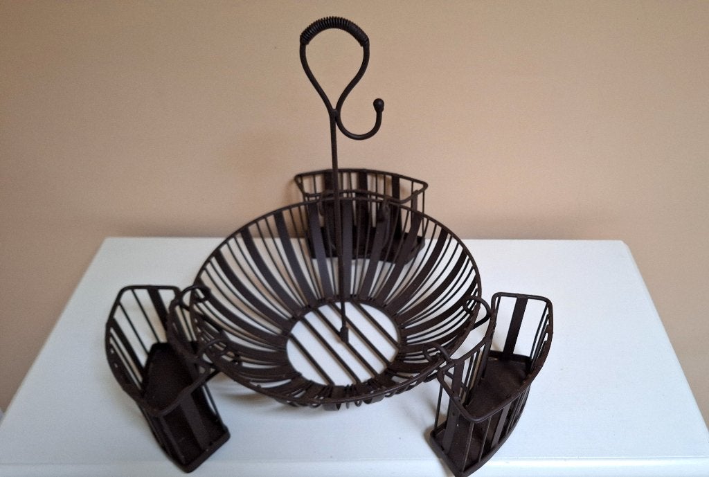 Nieuw grote metalen mand Ø 42 cm, Overige materialen, Mand, Verzenden, Rond