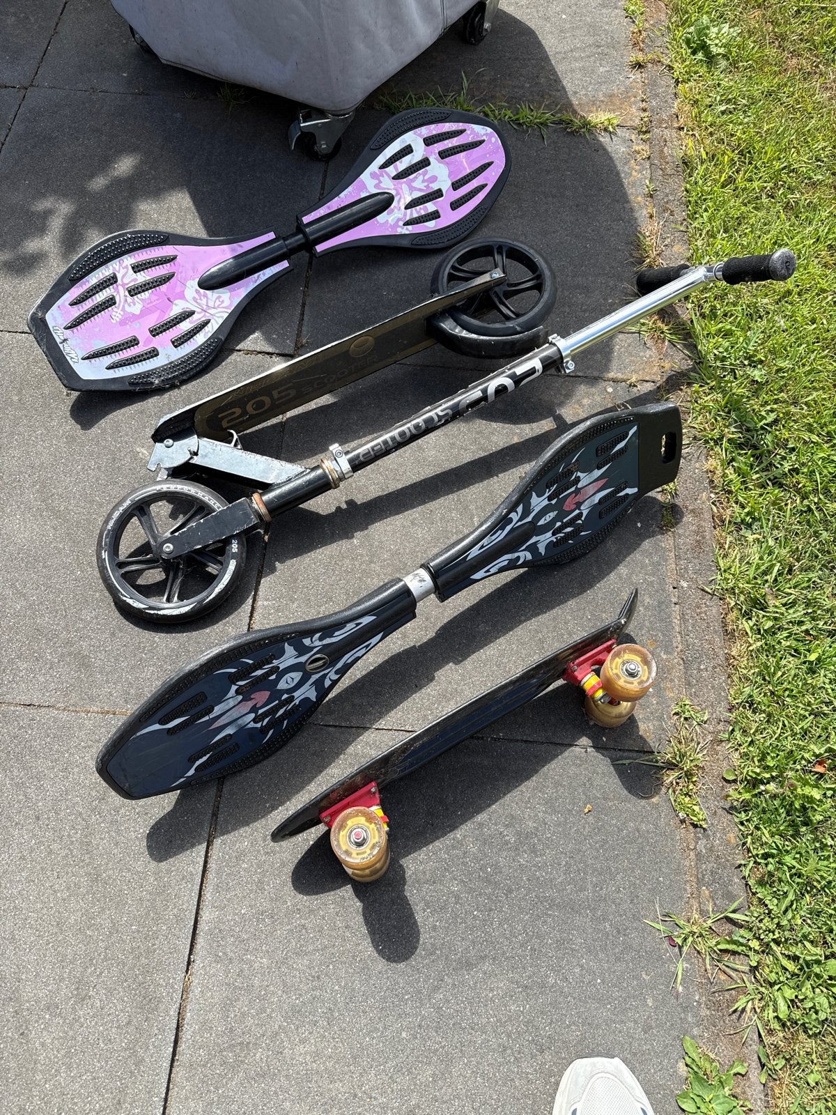 Step en waveboards set - Gebruikt, Fietsen en Brommers, Steps, Ophalen, Gebruikt, Gewone step