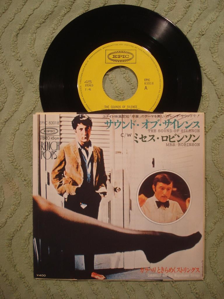 Caravelli 7" Vinyl Single: ‘The sounds of silence’ (Japan), Filmmuziek en Soundtracks, 7 inch, Single, Ophalen of Verzenden