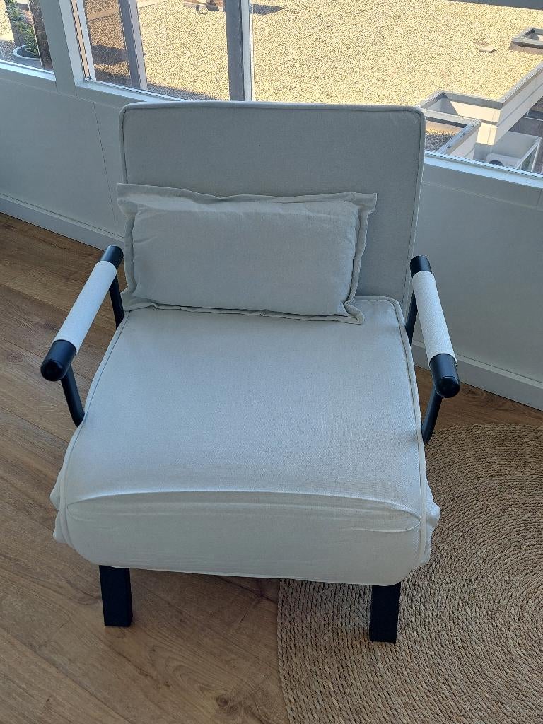 Stoel tevens bedbank en chaise longue, Ophalen, Eenpersoons, Nieuw, Stof