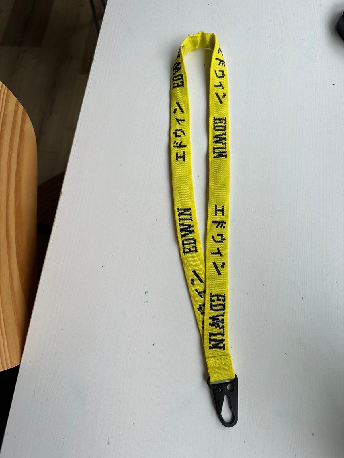 EDWIN Japan Streetwear Lanyard / Keycord – Neon Geel, Ophalen of Verzenden, Nieuw, Merk