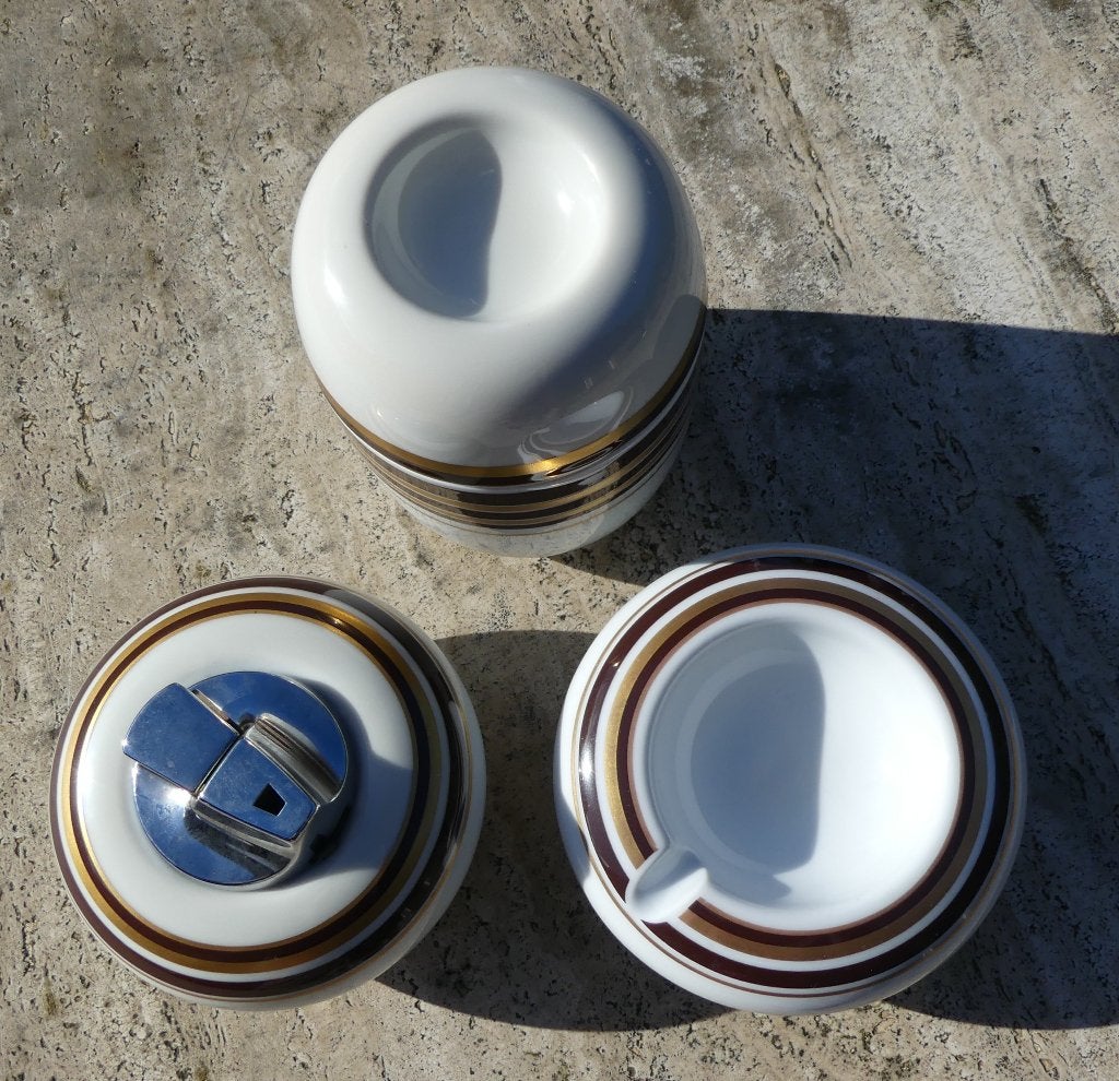 Arzberg '70 Rookset Tafel Aansteker + Asbak + Sigaretten pot, Ophalen of Verzenden