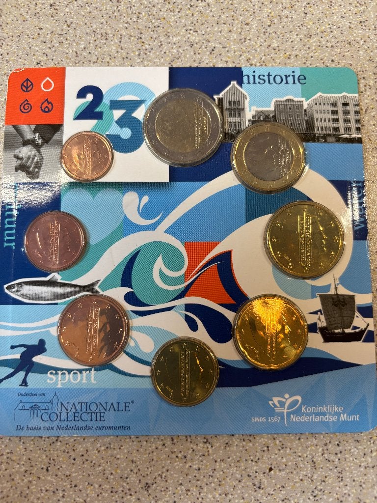 jaarset Water 2023 UNC, Postzegels en Munten, Munten | Nederland, Ophalen of Verzenden, Vóór koninkrijk, Euro's, Setje