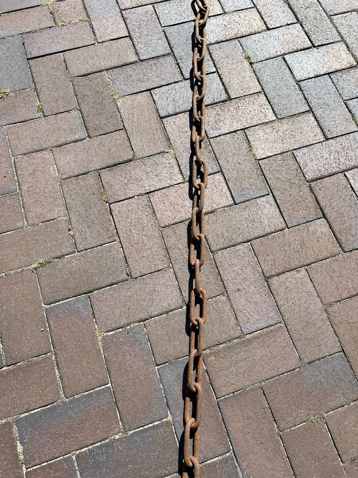Oude ijzeren scheepsketting - 17 meter voor tuinhek/decorati, Ophalen, Gebruikt, IJzer, Overige typen